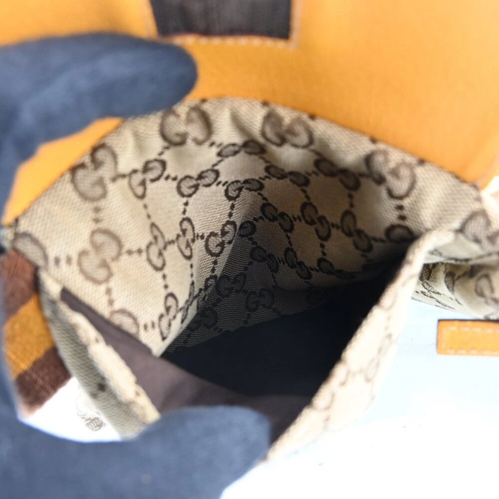 AUTHENTIC GUCCI GG Canvas Waist bag Beige Yellow bsj580-110825 - Picture 13 of 16